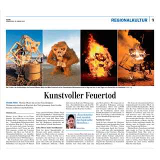 Kunstvoller Feuertod